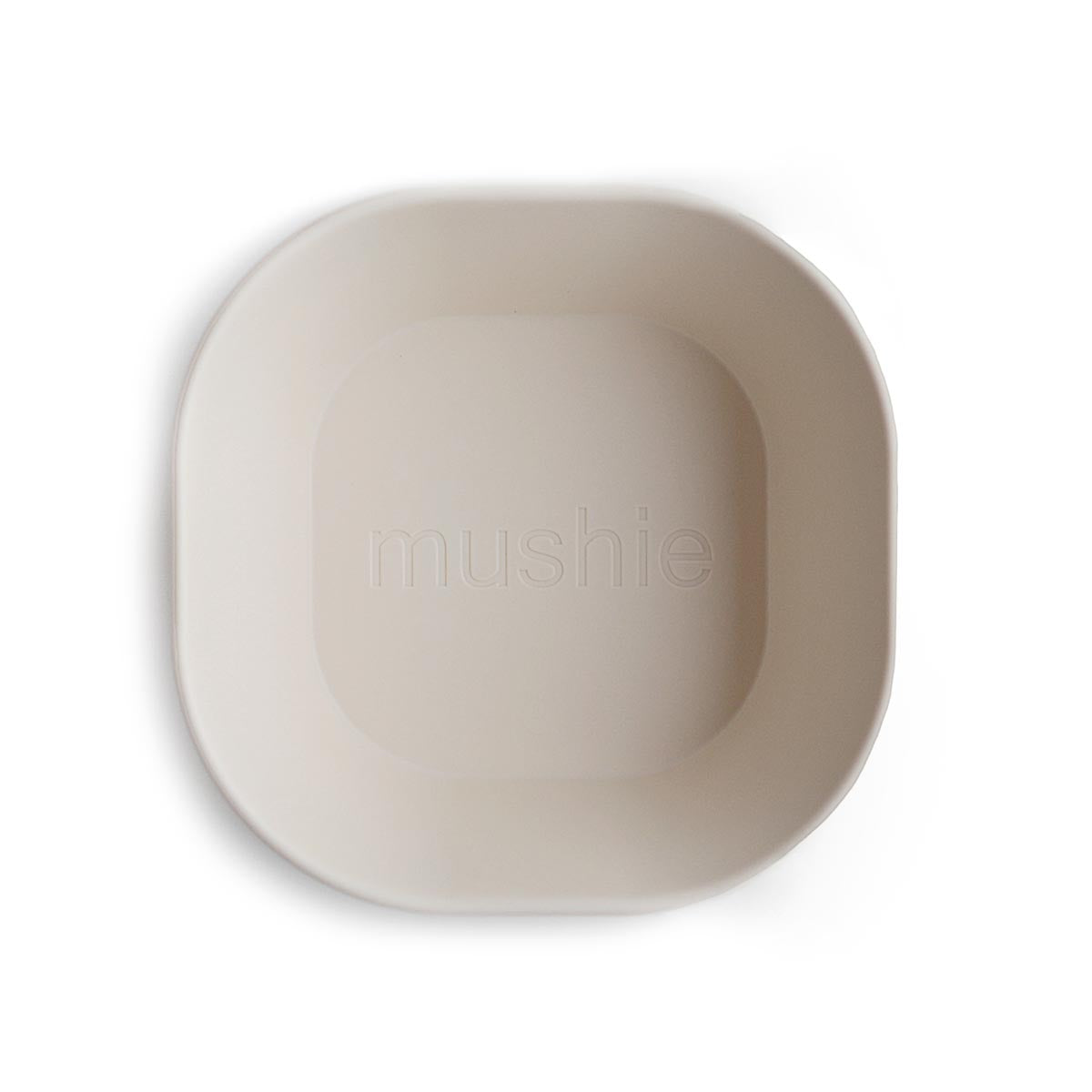 Mushie Square Dinner Bowls 2 Pack – Ivory