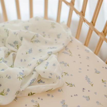 Forget-Me-Not Organic Muslin Swaddle Wrap