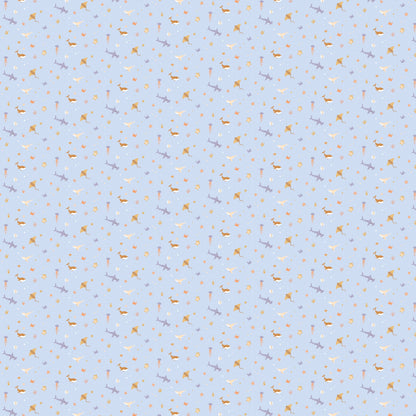 Ocean Creatures Sky Organic Muslin Swaddle Wrap