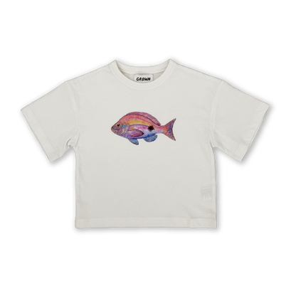 Perch Fish Tee - Cream