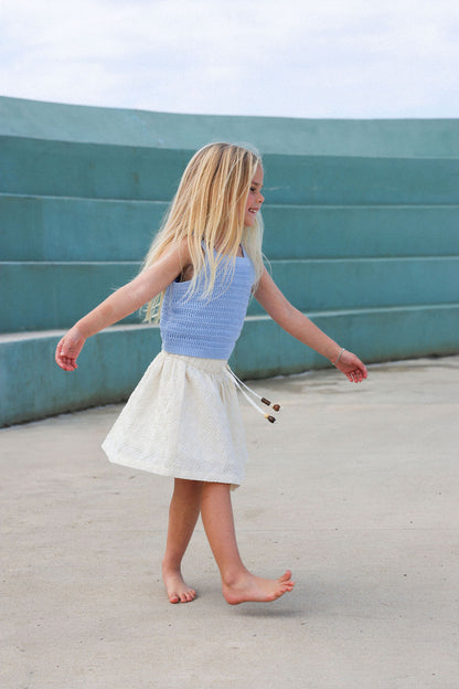 Organic Knitted Bead Top - Bubble