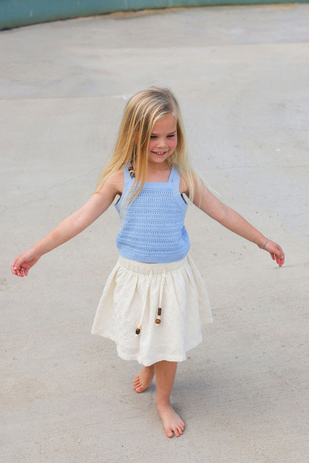 Organic Knitted Bead Top - Bubble