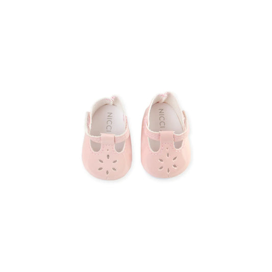 Little Flower Mary Janes - Soft Pink