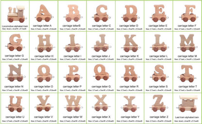 Personalised Alphabet Train