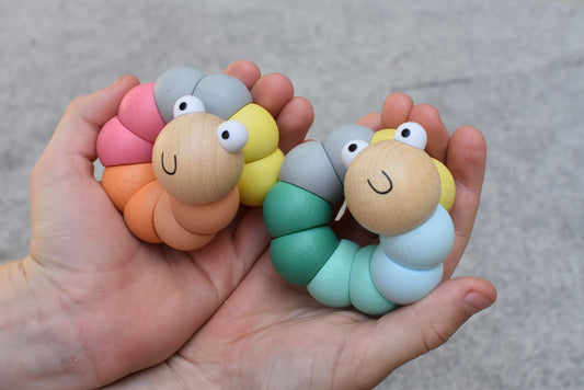 Wooden Wiggly Worms