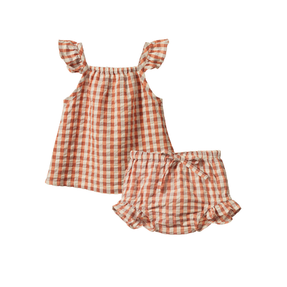 Petal Set- Dandelion Gingham