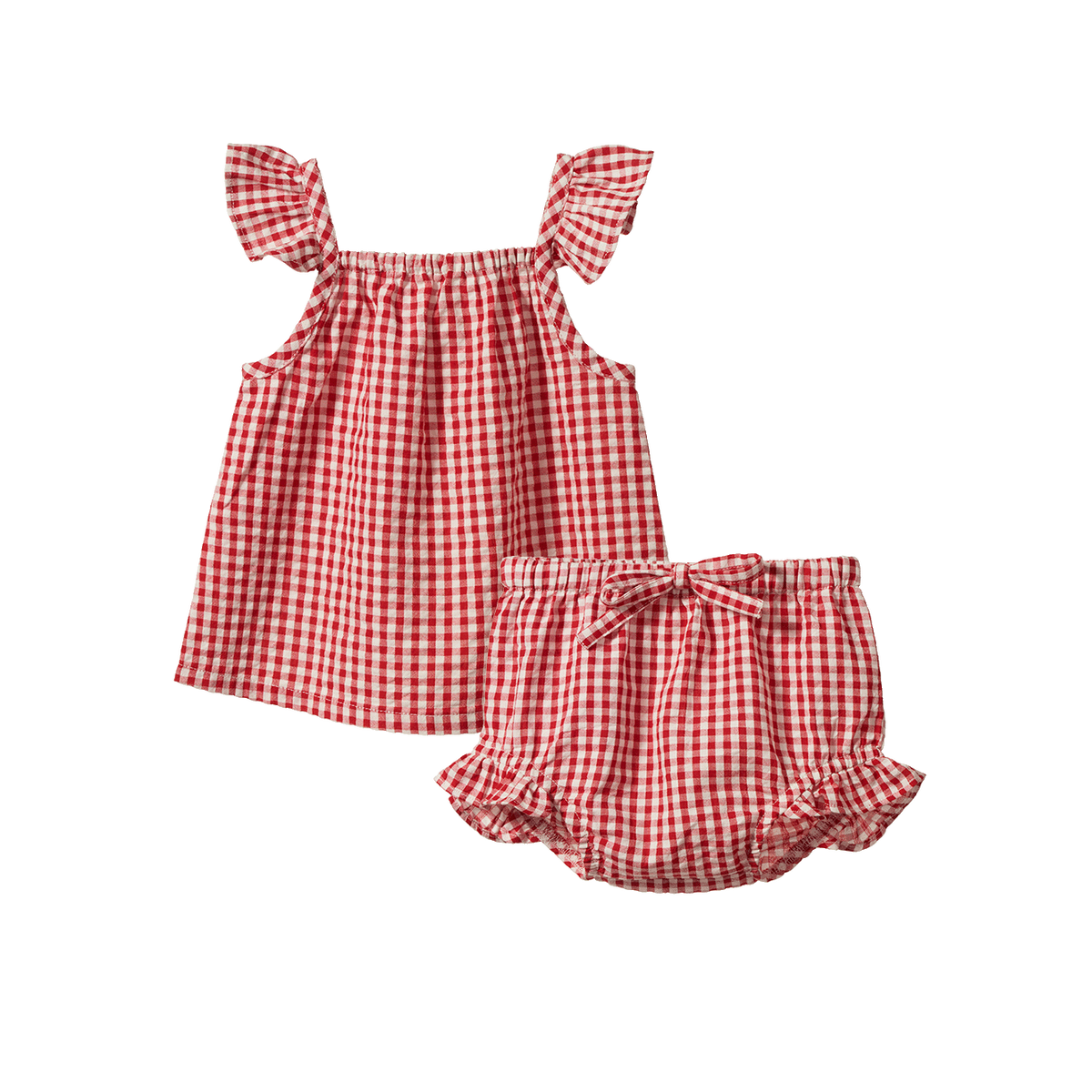 Petal Set- Red Gingham