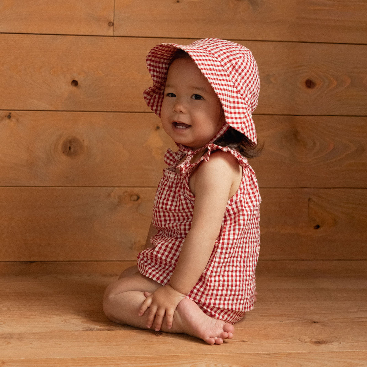 Petal Set- Red Gingham