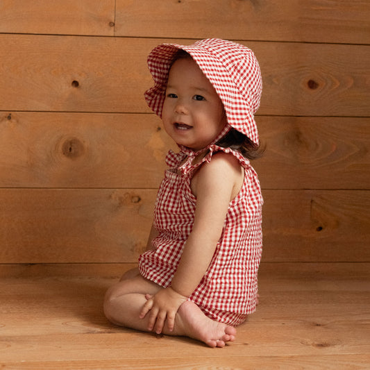 Petal Set- Red Gingham