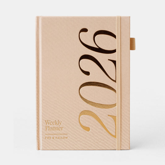 2026 A5 Vertical Planner - Taupe