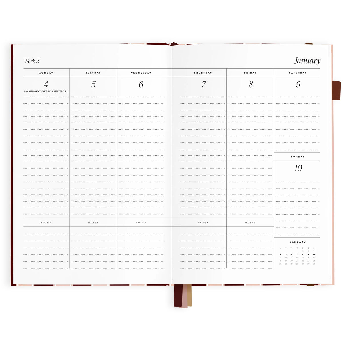 2027 A5 Horizontal Planner - Sorrento