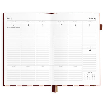 2027 A5 Horizontal Planner - Sorrento