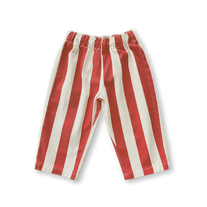 Organic Everyday Stripe Pant - Sauce