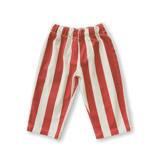 Organic Everyday Stripe Pant - Sauce