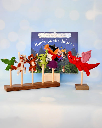 The Room on the Broom Finger Puppets Set