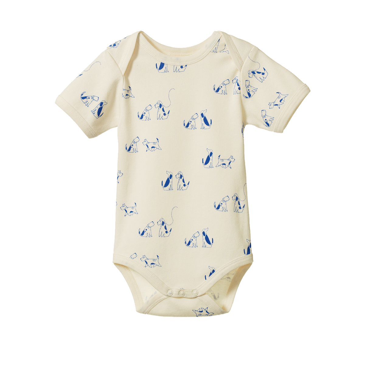 Short Sleeve Bodysuit- Dog Walk Print