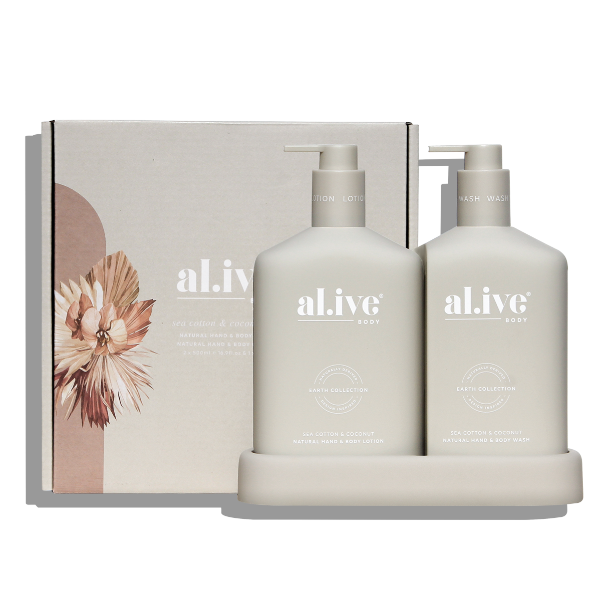 Al.ive Body Wash & Lotion Duo - Sea Cotton & Coconut