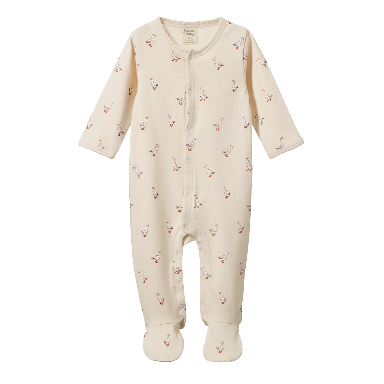 Cotton Stretch and Grow - Goosey Print