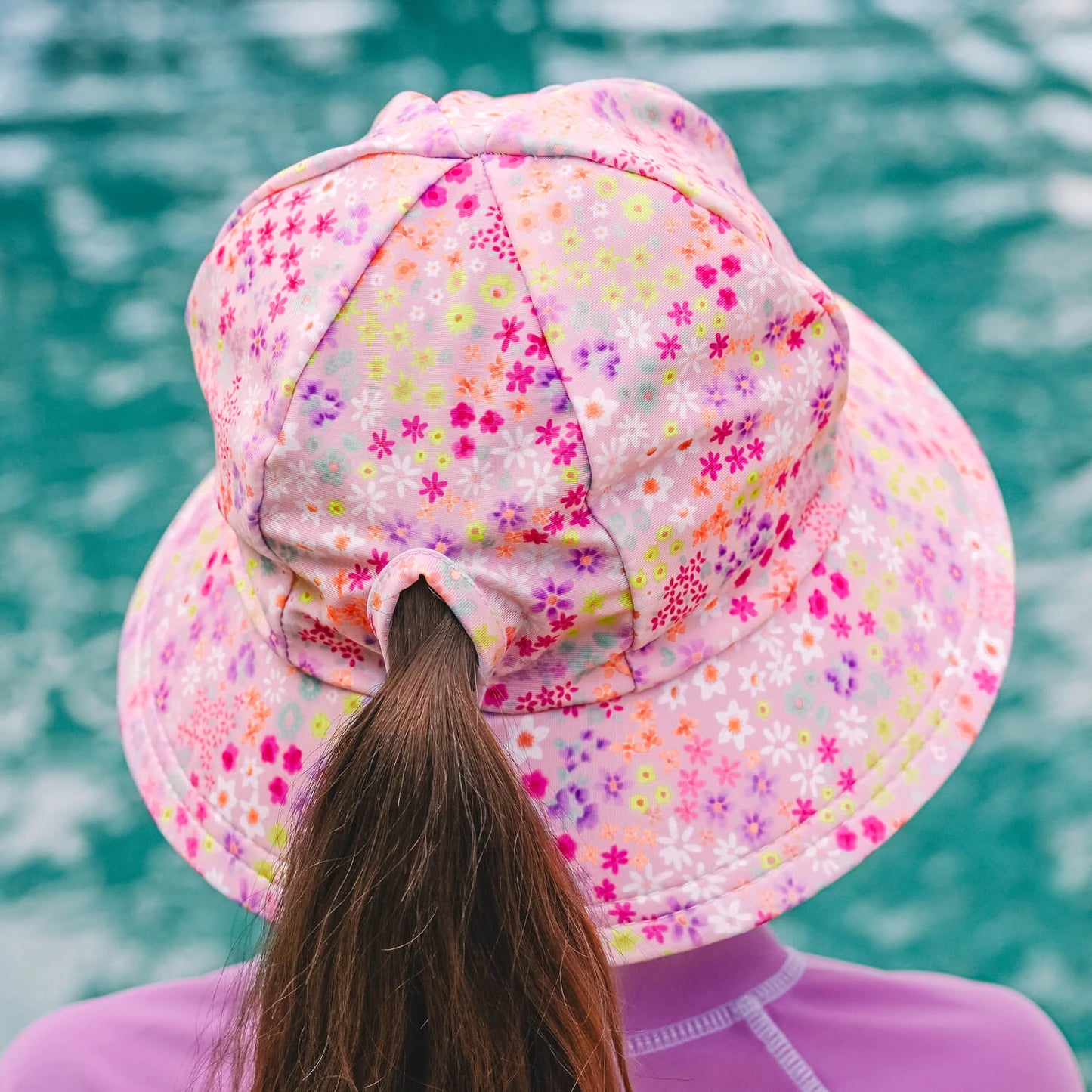 Ponytail Swim Bucket Hat - Isla