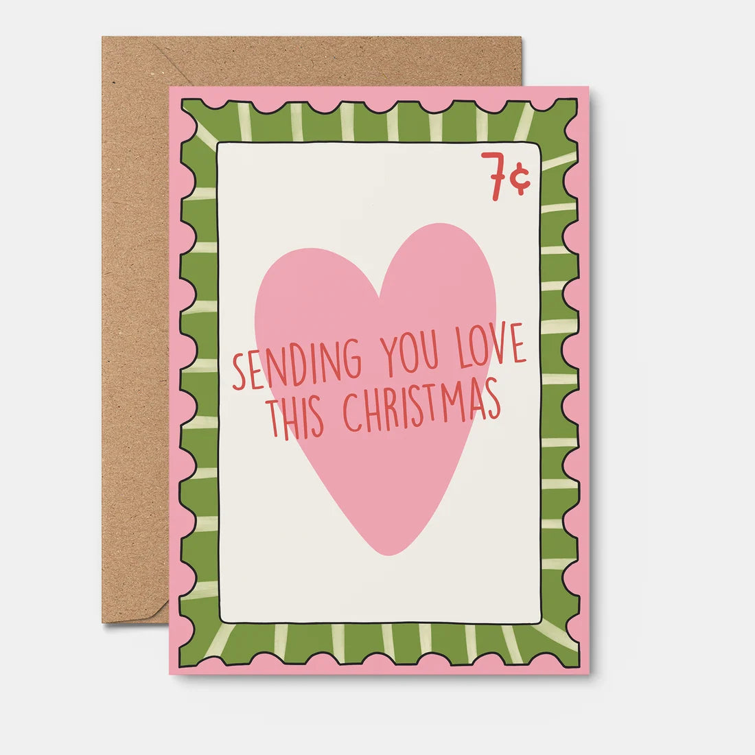 Sending Christmas Love - Christmas Card