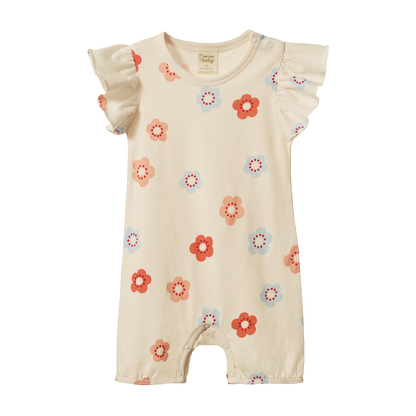 Tilly Suit- Flora Stamp Print
