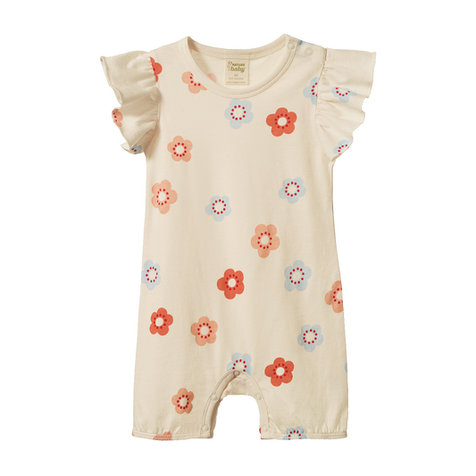 Tilly Suit- Flora Stamp Print