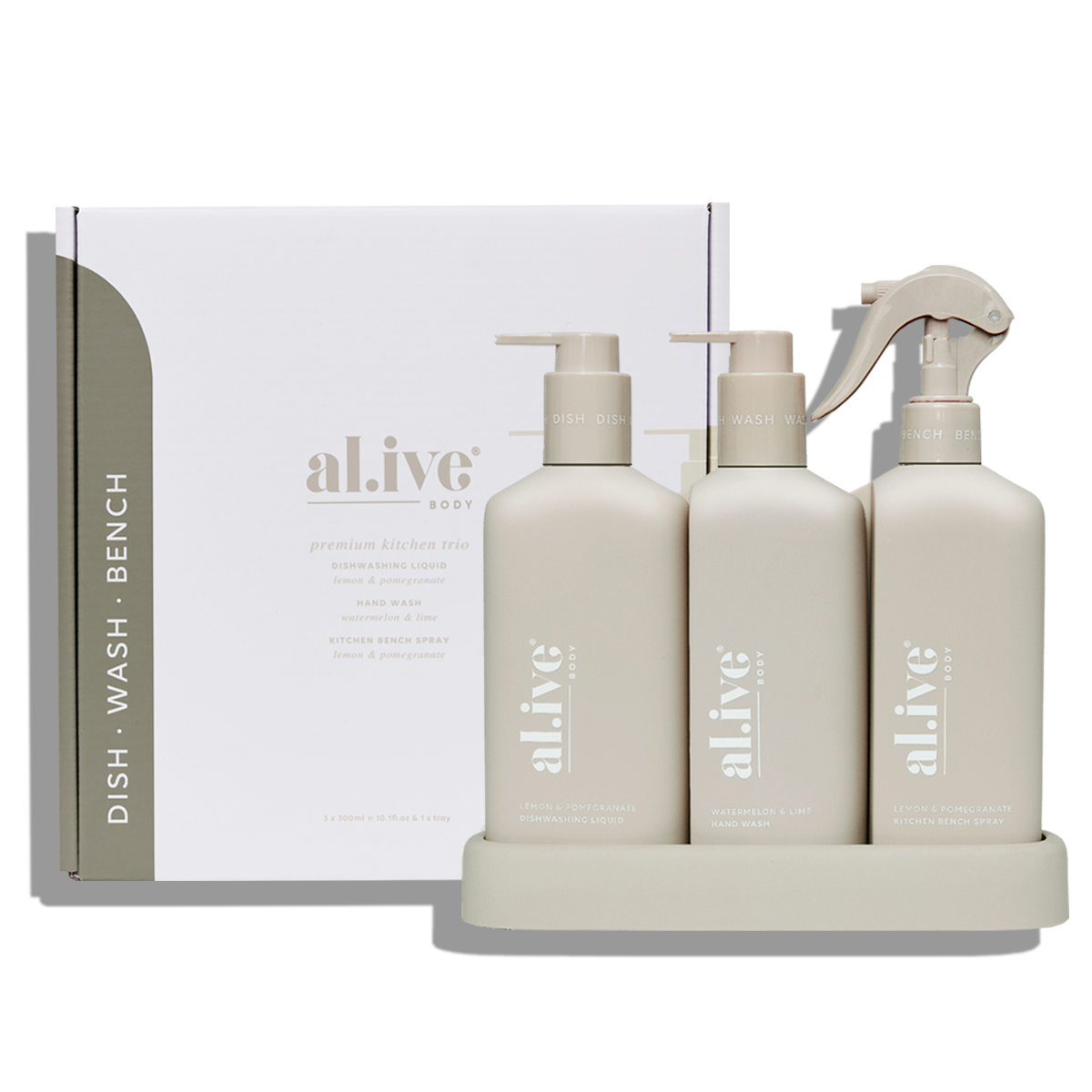 Al.ive Body Kitchen Trio - Lemon & Pomegranate + Watermelon & Lime
