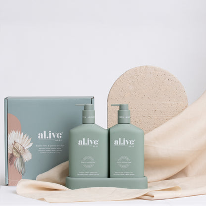 Al.ive Body Wash & Lotion Duo - Kaffir Lime & Green Tea