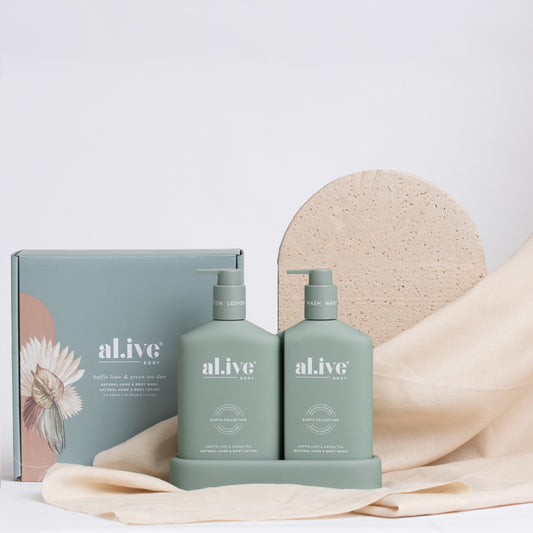 Al.ive Body Wash & Lotion Duo - Kaffir Lime & Green Tea
