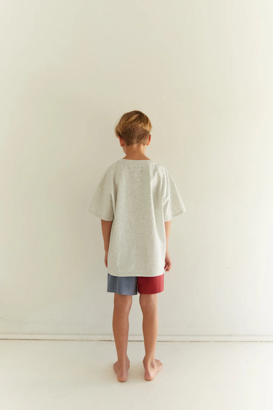 JNR Alpine Tee - Grey Marle