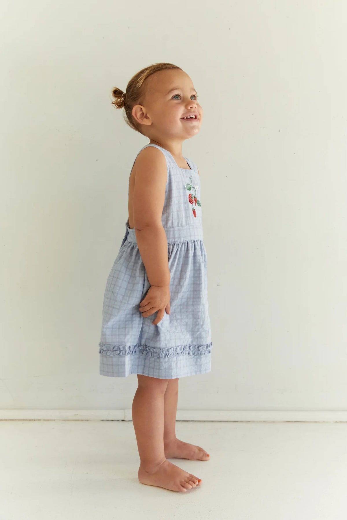 Coco Dress - Sky Gingham
