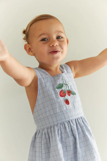 Coco Dress - Sky Gingham