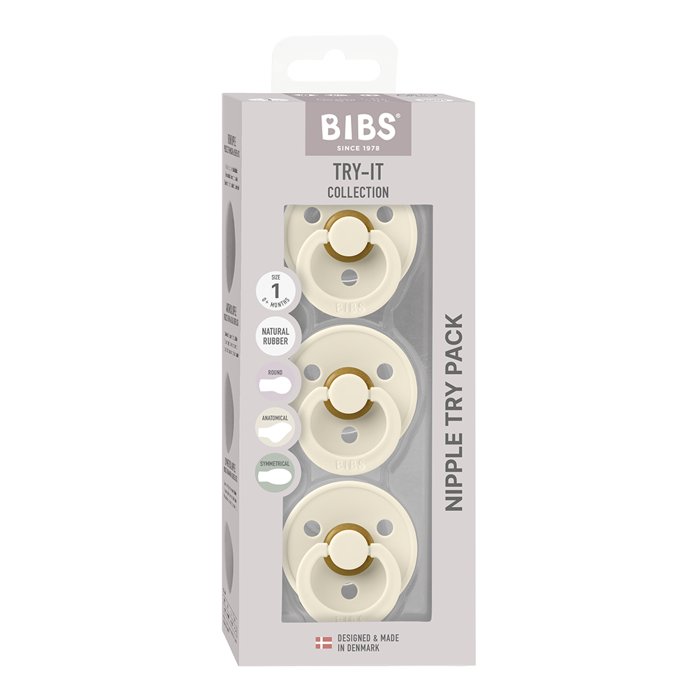BIBS Try-it Colour 3 pack - Ivory