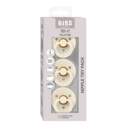 BIBS Try-it Colour 3 pack - Ivory