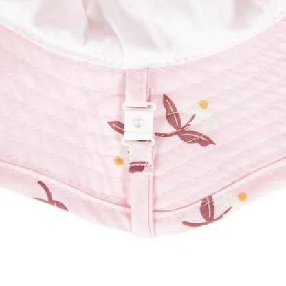 Blush Daisy Wide Brim Infant Hat