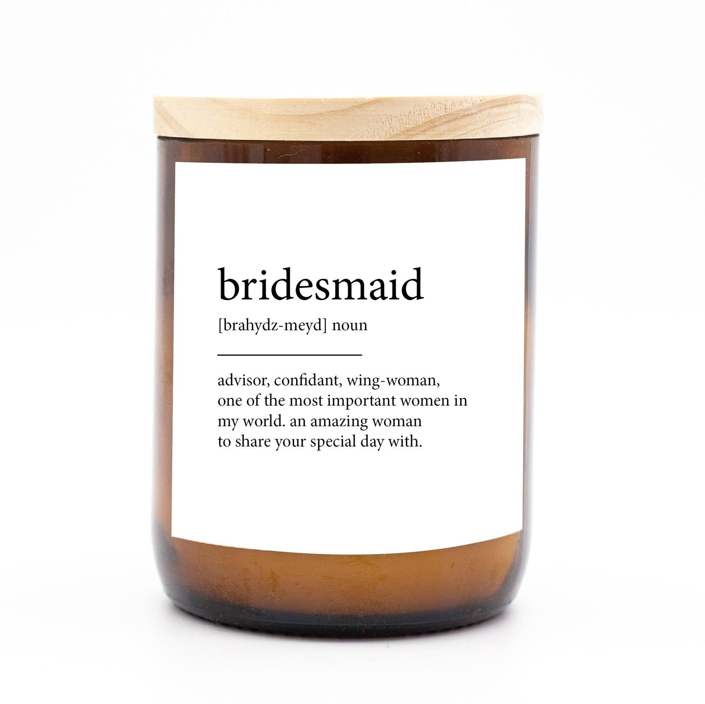 Bridesmaid ~ Dictionary Meaning Candle