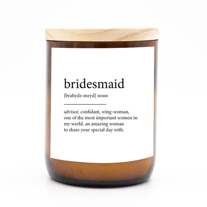 Bridesmaid ~ Dictionary Meaning Candle