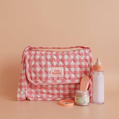 Tiny Nurturers Set - Pink gingham