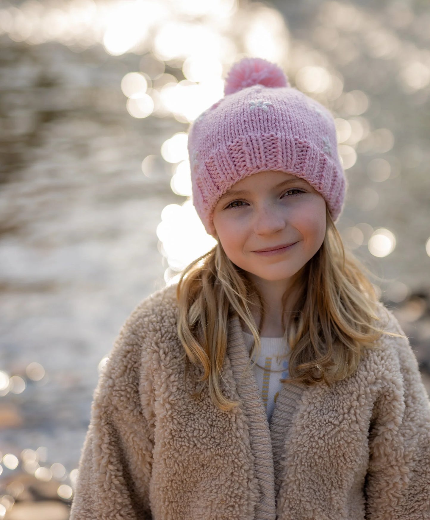 Daisy Beanie - Pink