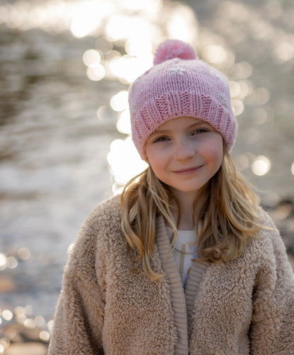 Daisy Beanie - Pink