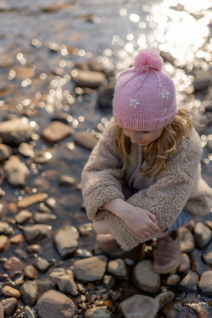 Daisy Beanie - Pink