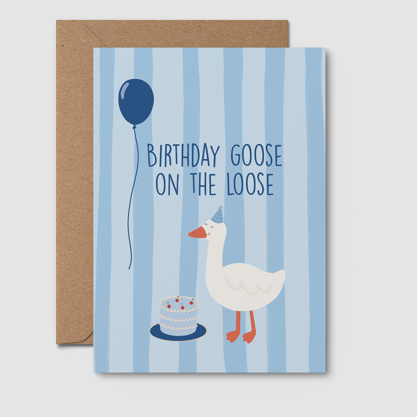 Birthday Goose Greeting Card 