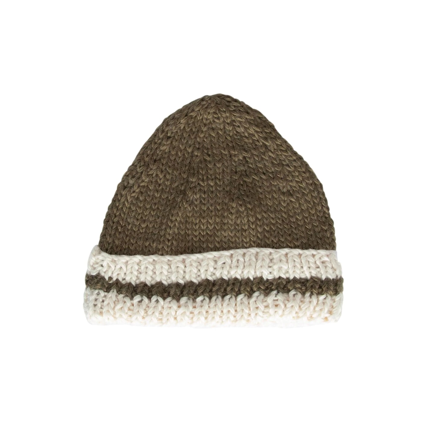 Denmark Beanie - Khaki and Cream