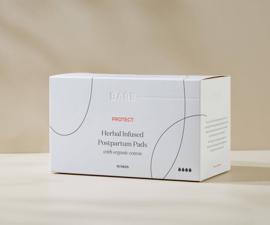 Herbal Infused Postpartum Pads: 10 Pack