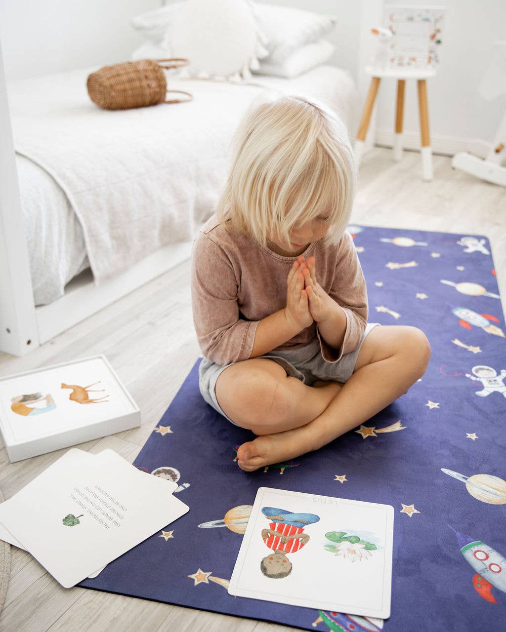 Printed Kids Yoga Mats: Space Print