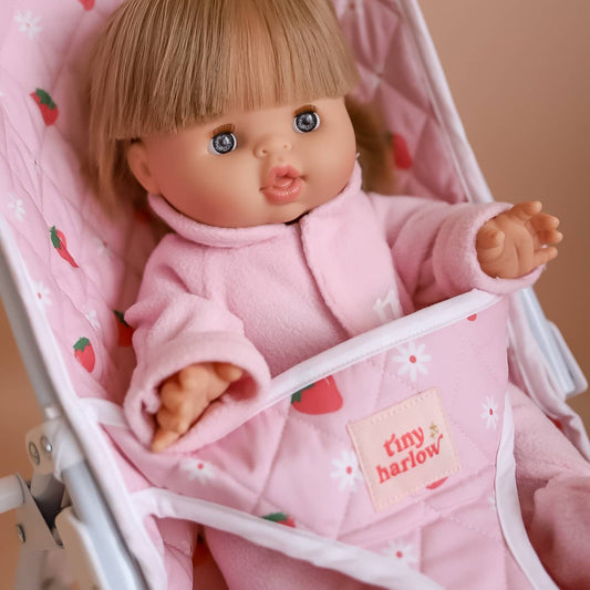 Tiny Harlow Folding Dolls Stroller - Strawberry Picnic