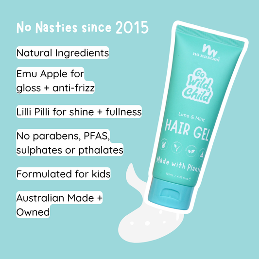 Natural Plant Based Hair Gel in Zesty Lime and Fresh Mint