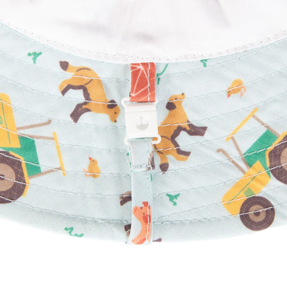 Farmyard Wide Brim Infant Hat
