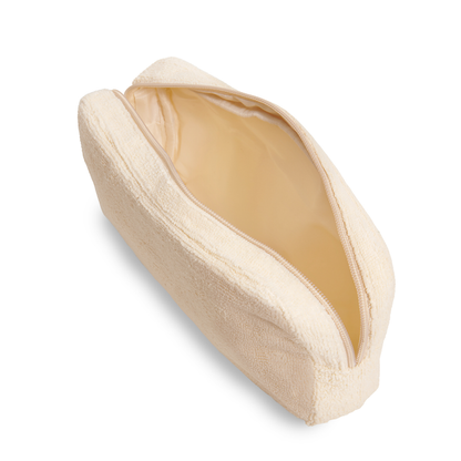 Terry Towelling Pouch: Latte