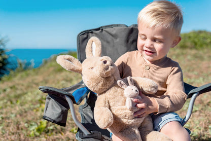 Kip Kangaroo & Baby Joey – Soft Toy (Vegan Angora) 17" / 43c